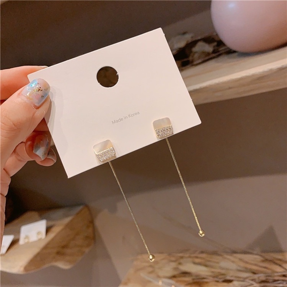 New Fashion Earrings Set Dangle Earrings Gold Color 925 Sliver for women 2 in 1